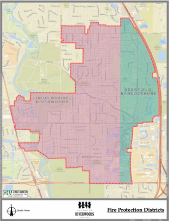 Riverwoods Fire Districts Map