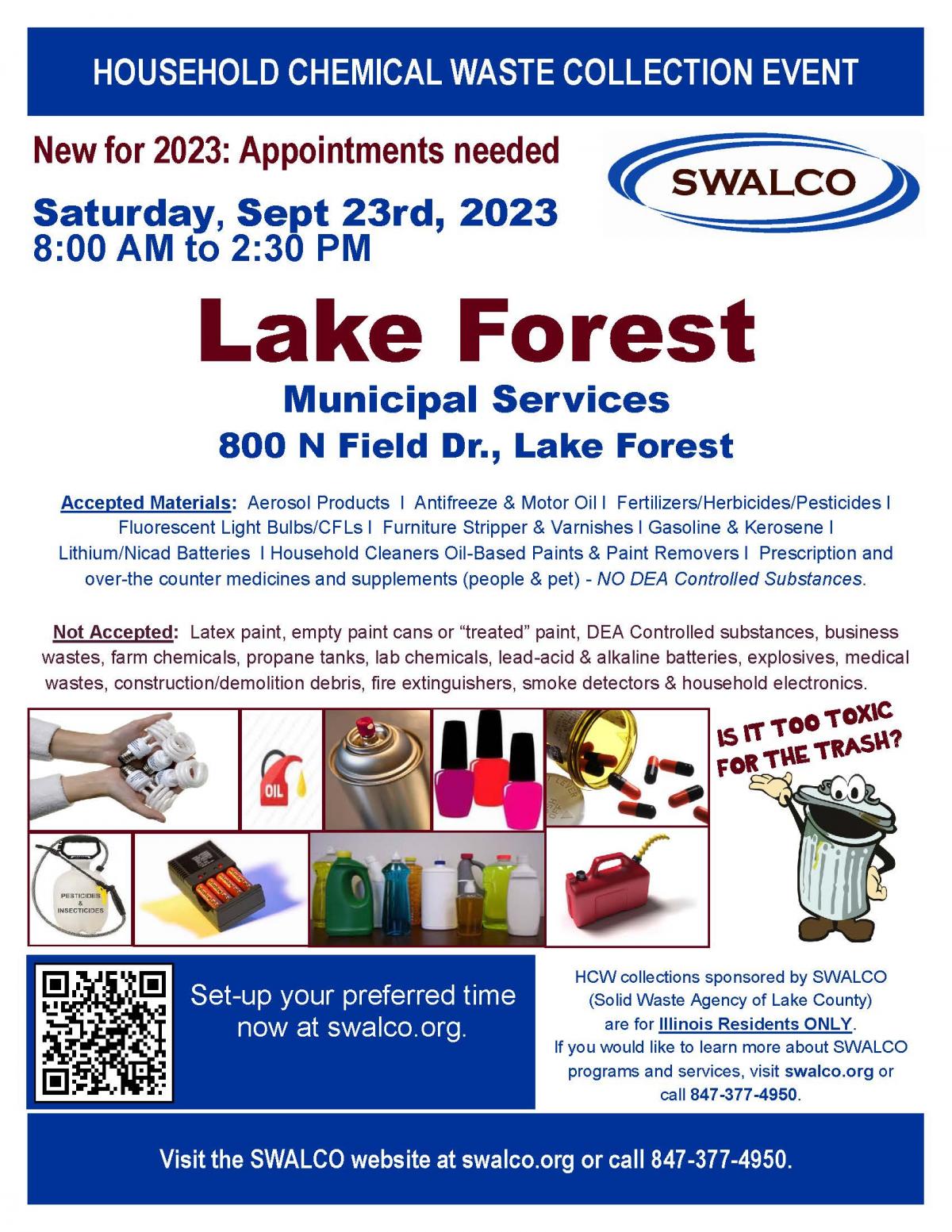 SWALCO 2023 Mobile Household Chemical Waste Collection Event