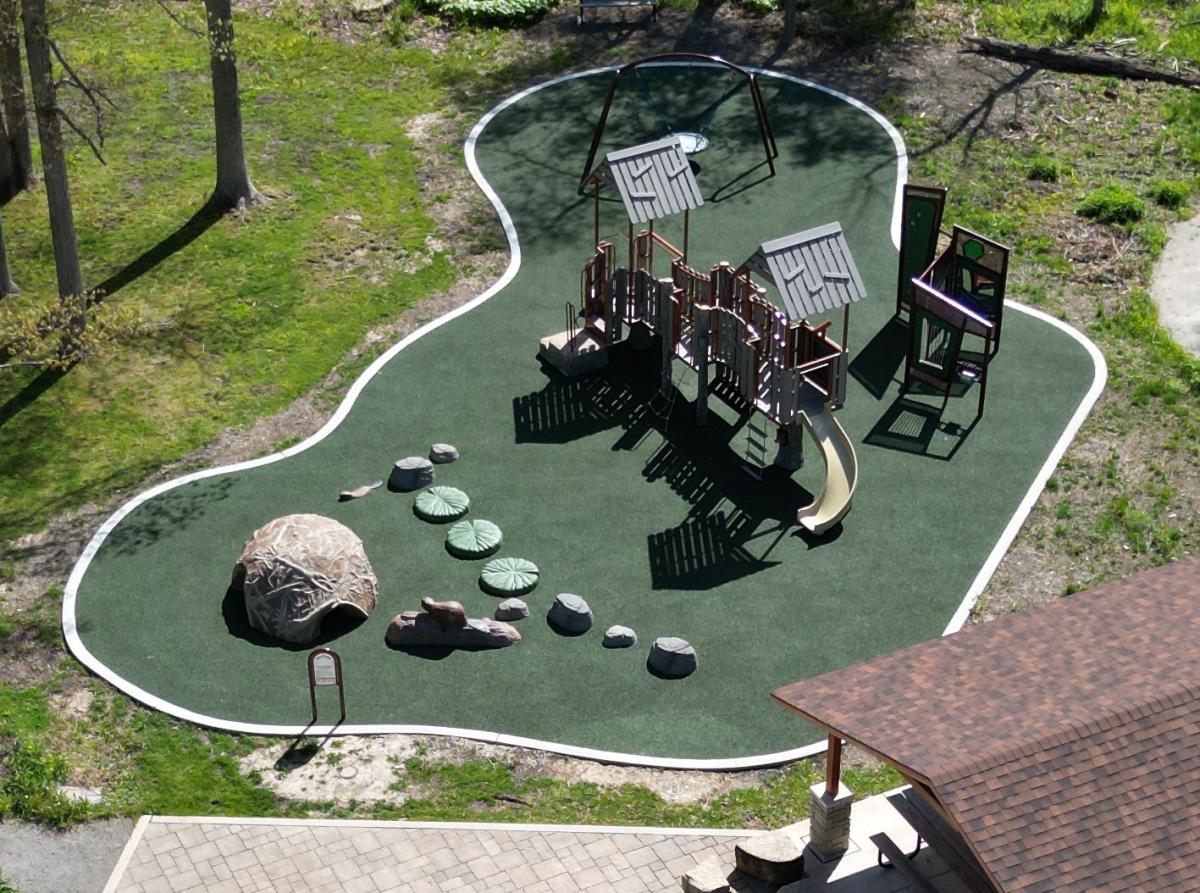 Aerial View of Riverwoods Play Area