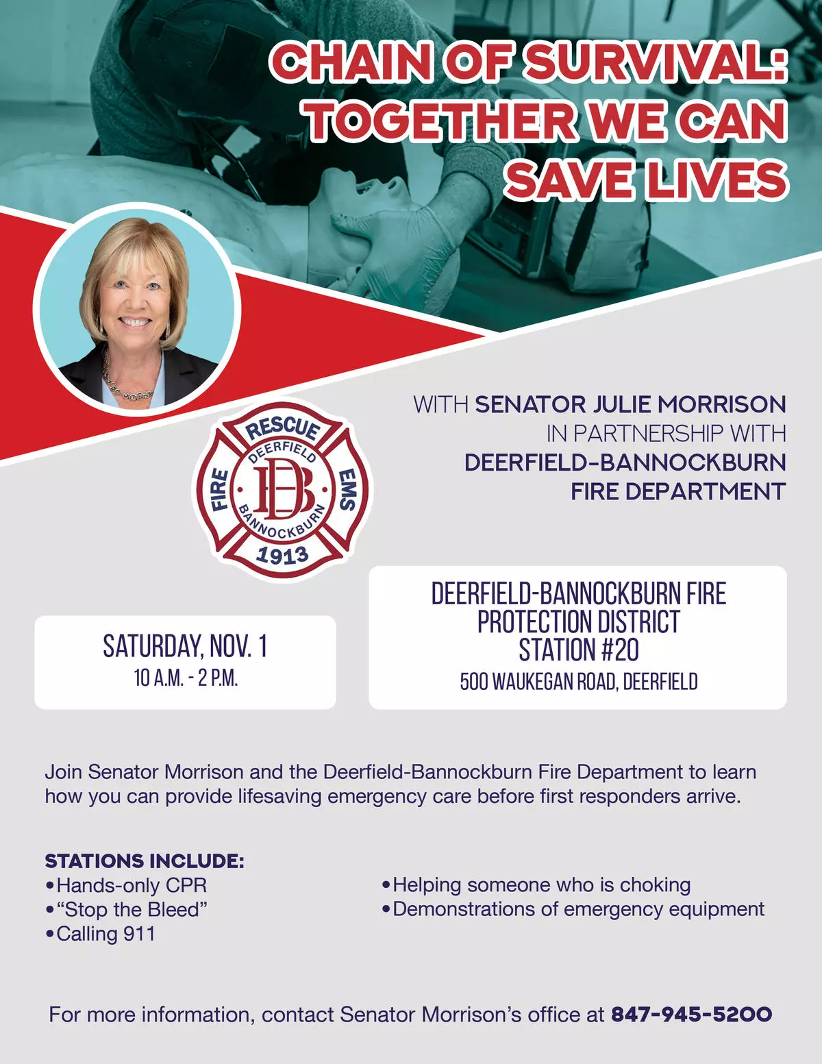 Paramedic Event Flyer | Deerfield Bannockburn Fire Dept District